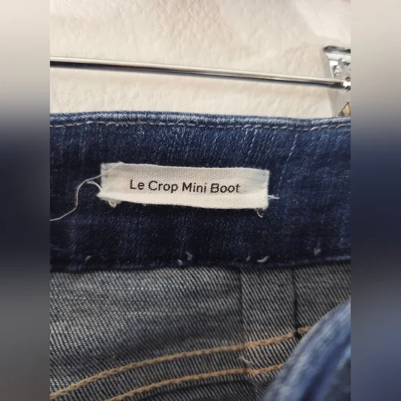 FRAME Denim Le Crop Mini Boot Bagmont Classic Cropped Bootcut Flare Stretch Jean - Picture 8 of 10